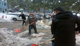 湖醫(yī)附一：讓黨旗在鏟雪除冰一線高高飄揚